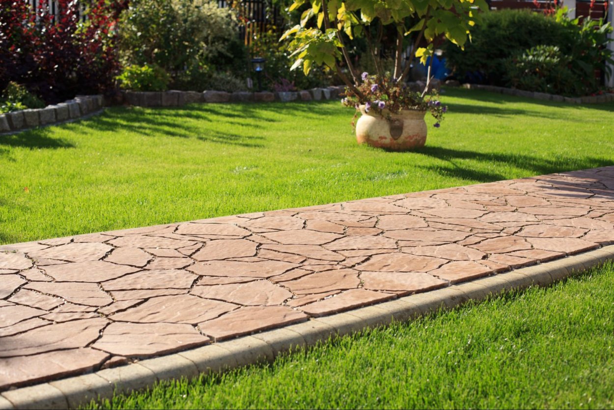 Плитняк дорожки ландшафт