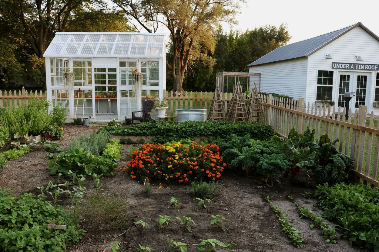 Огород в колониальном стиле