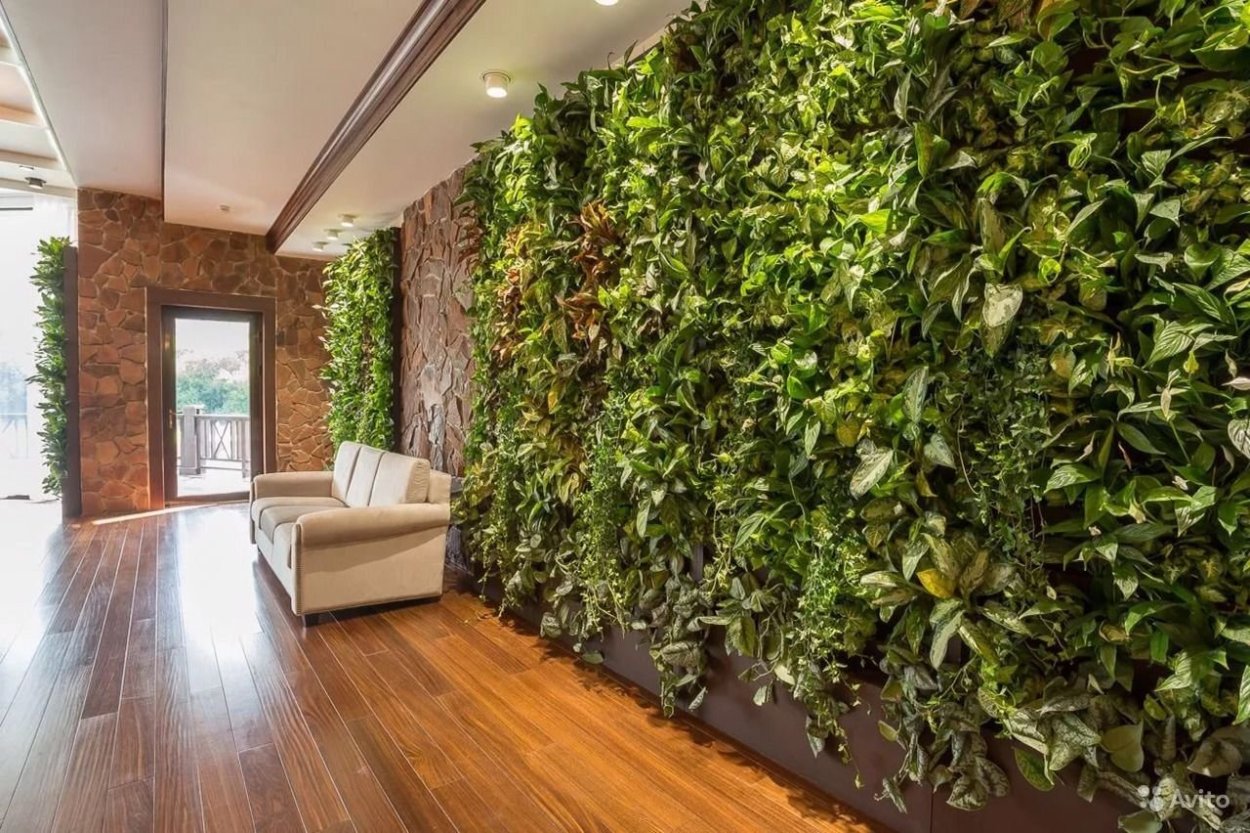 Вьющиеся искусственные растения в интерьере