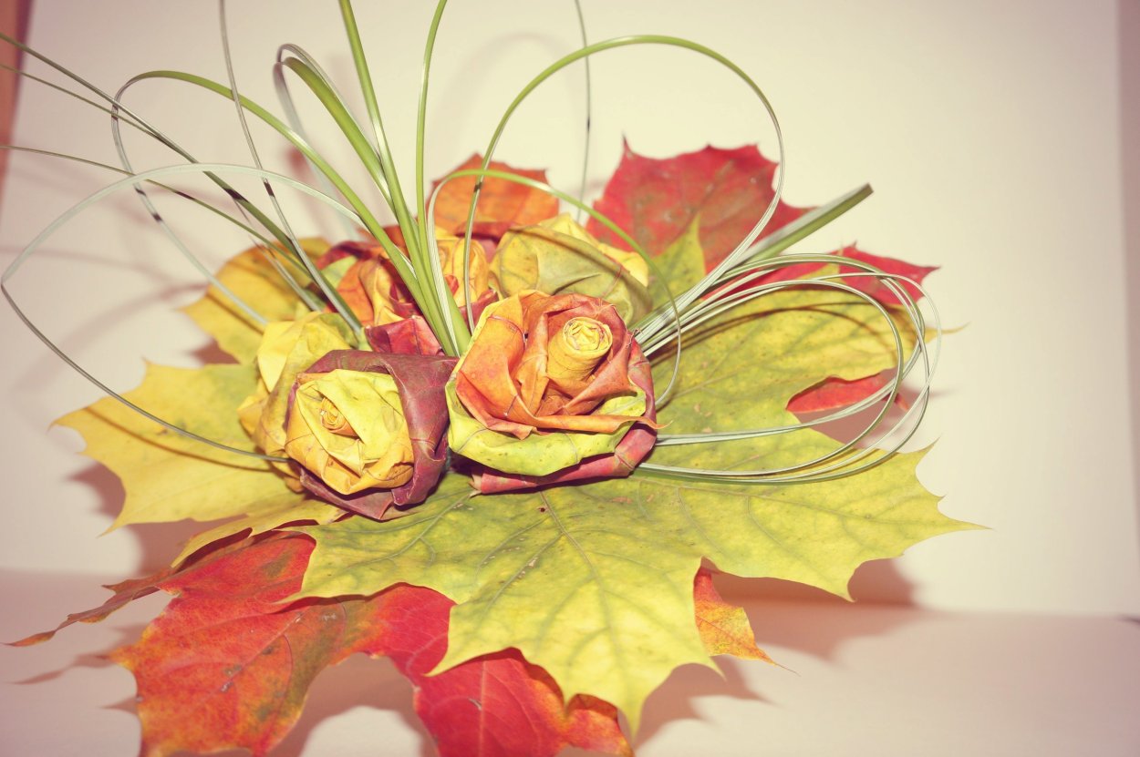 Букет из осенних листьев