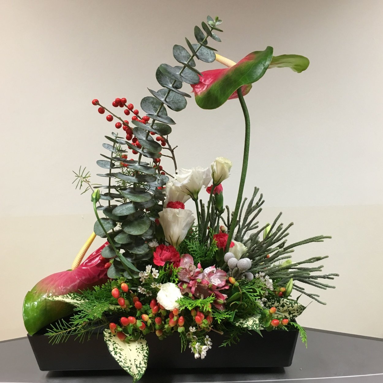 Креативные композиции из цветов