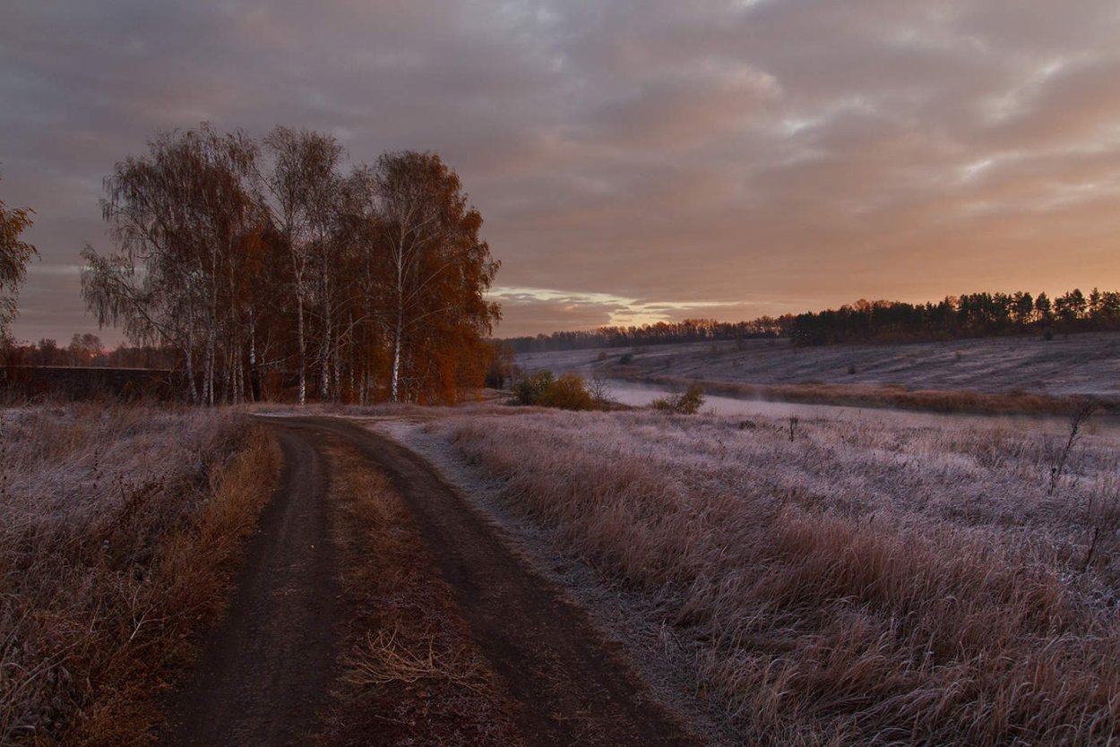 Поздняя осень в деревне