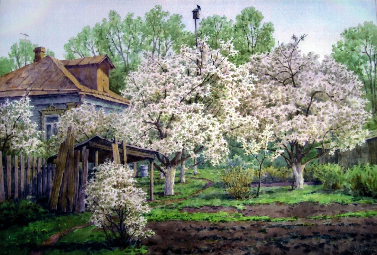 Аполлинарий Васнецов ветка яблони