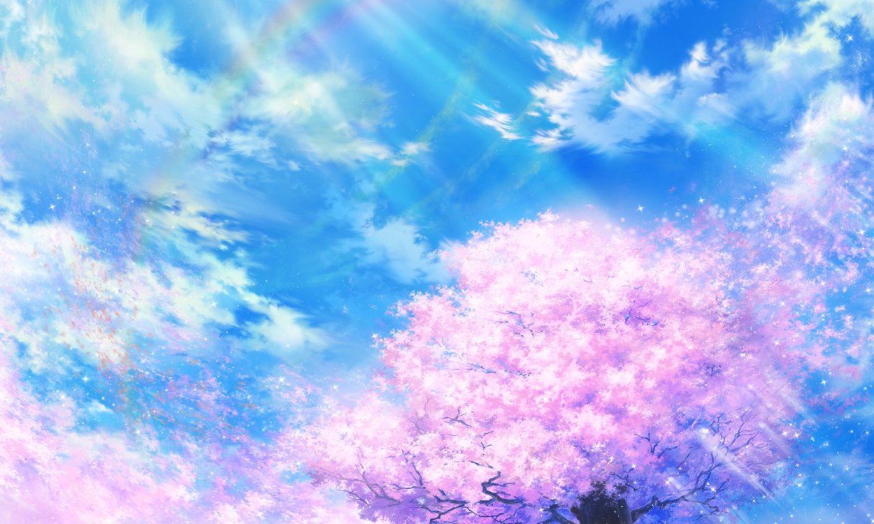 Нежно голубое небо