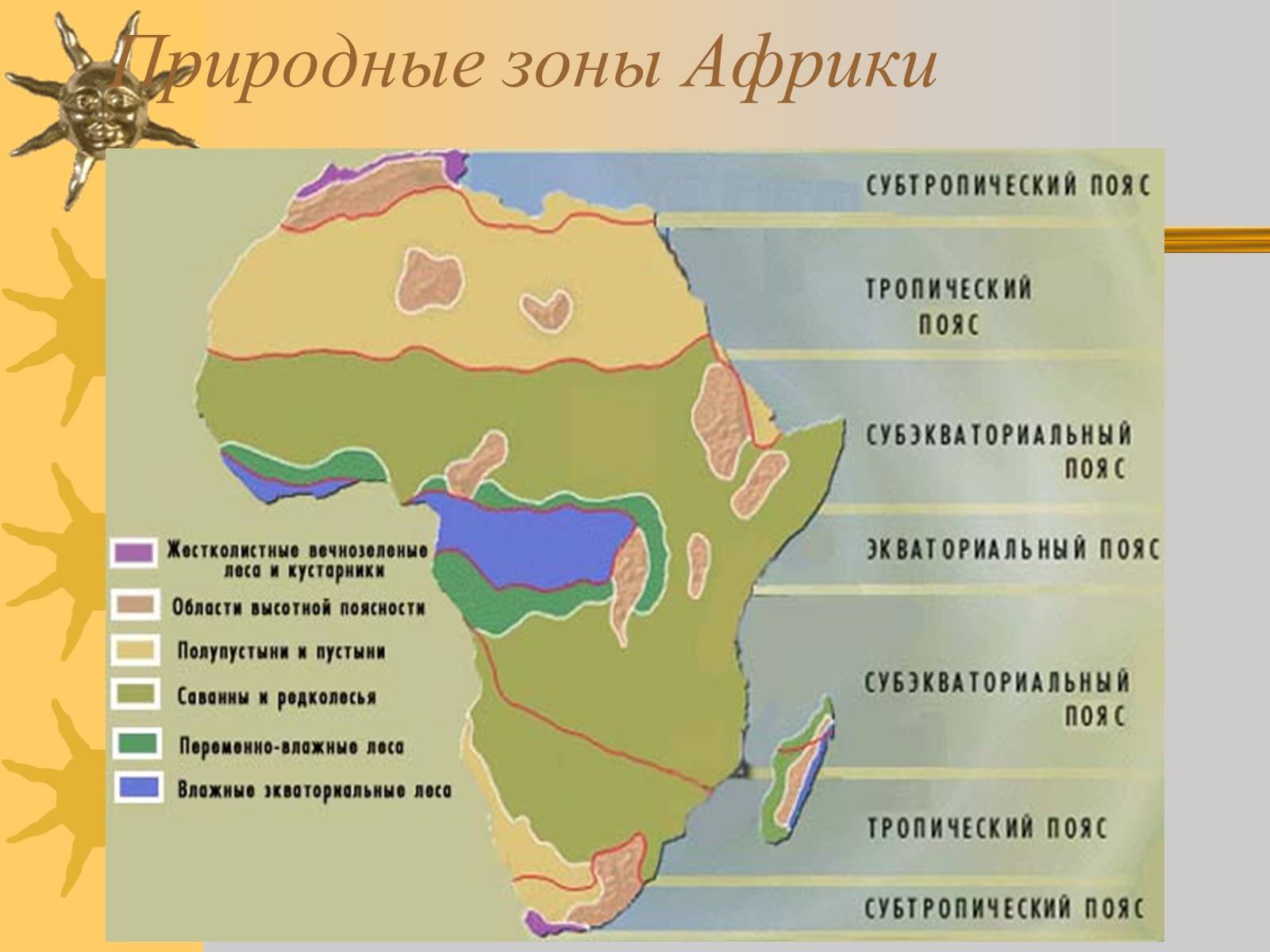 Природные зоны египта и их основные особенности. Карта природных зон Африки. Африка природные зоны и климатические пояса карта. Зоны климата Африки на карте. Природные пояса Африки карта.
