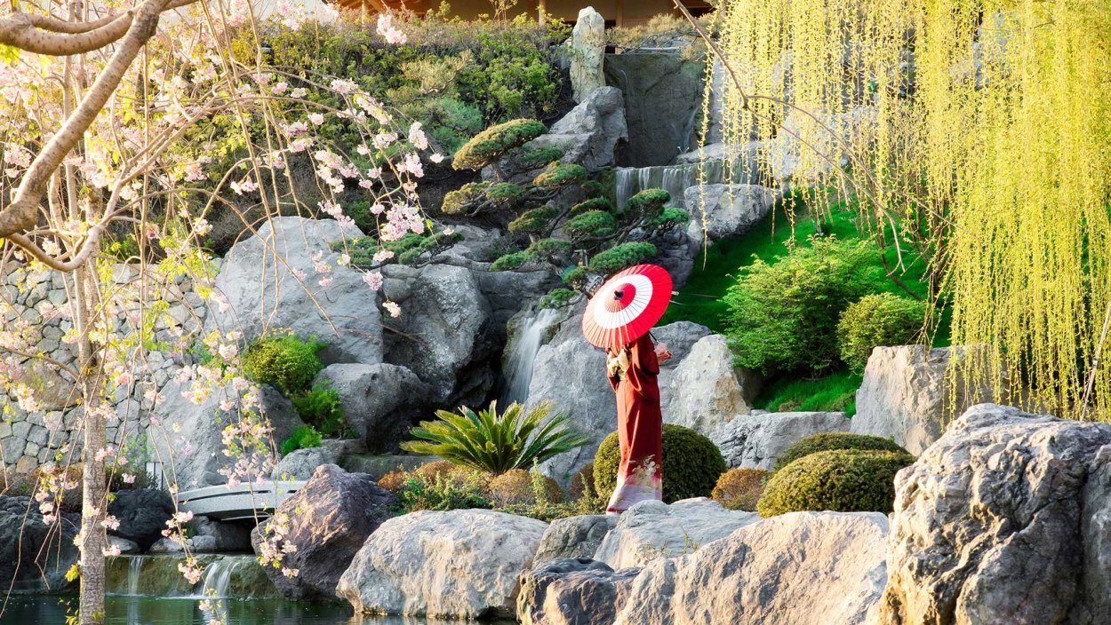 Японский сад шесть чувств Мрия