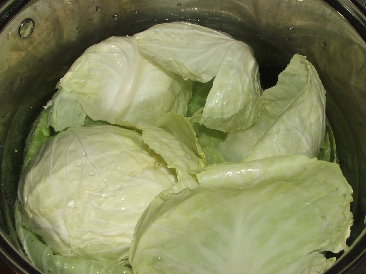 Бабушка с огромной капустой