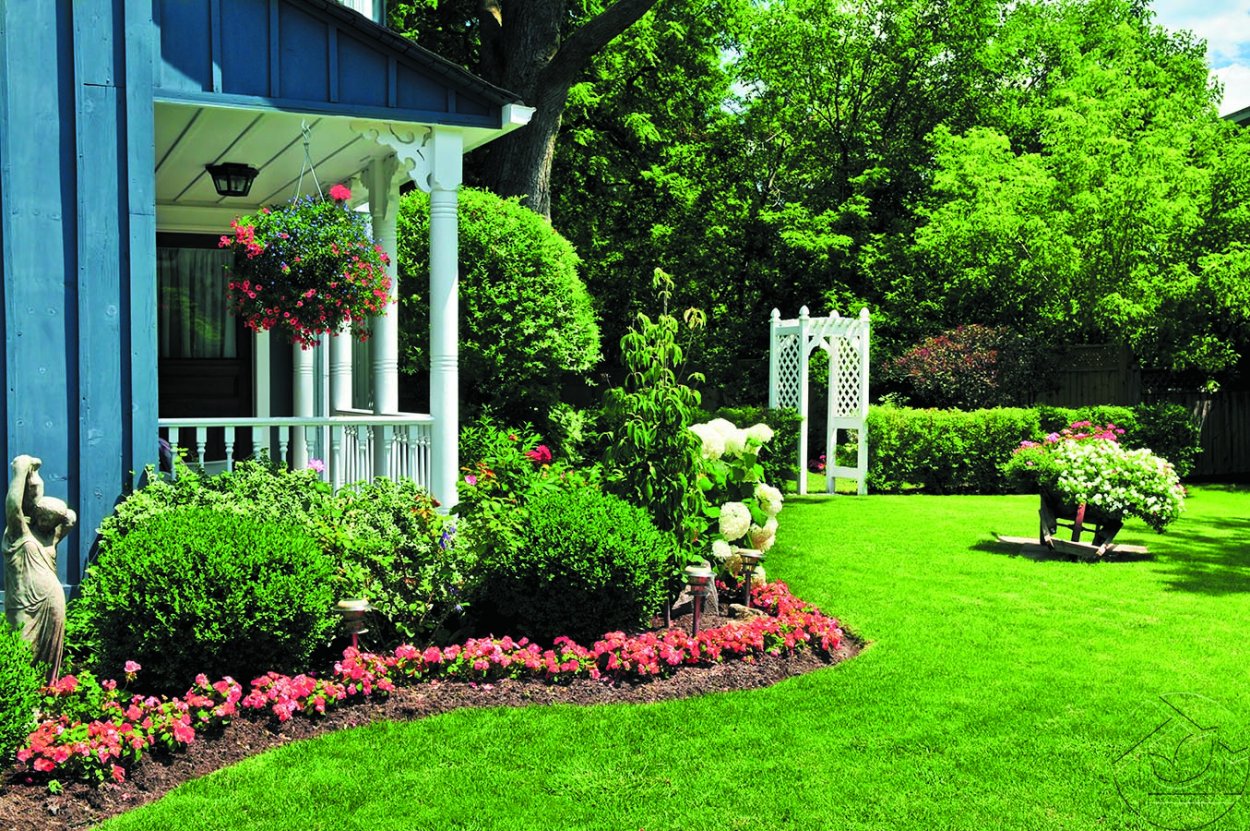 Колониальный стиль в ландшафте