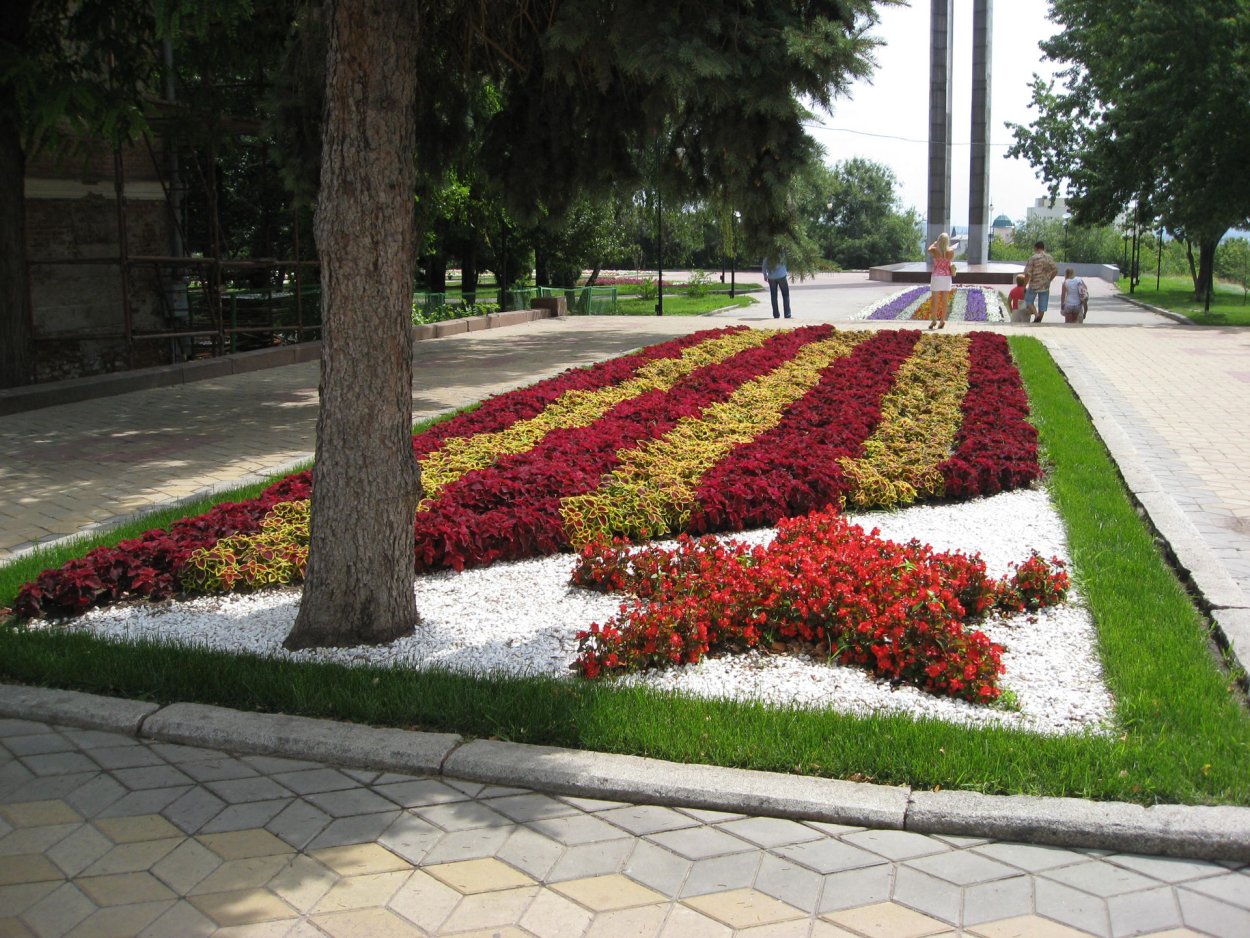 Клумбы парк Победы Санкт Петербург