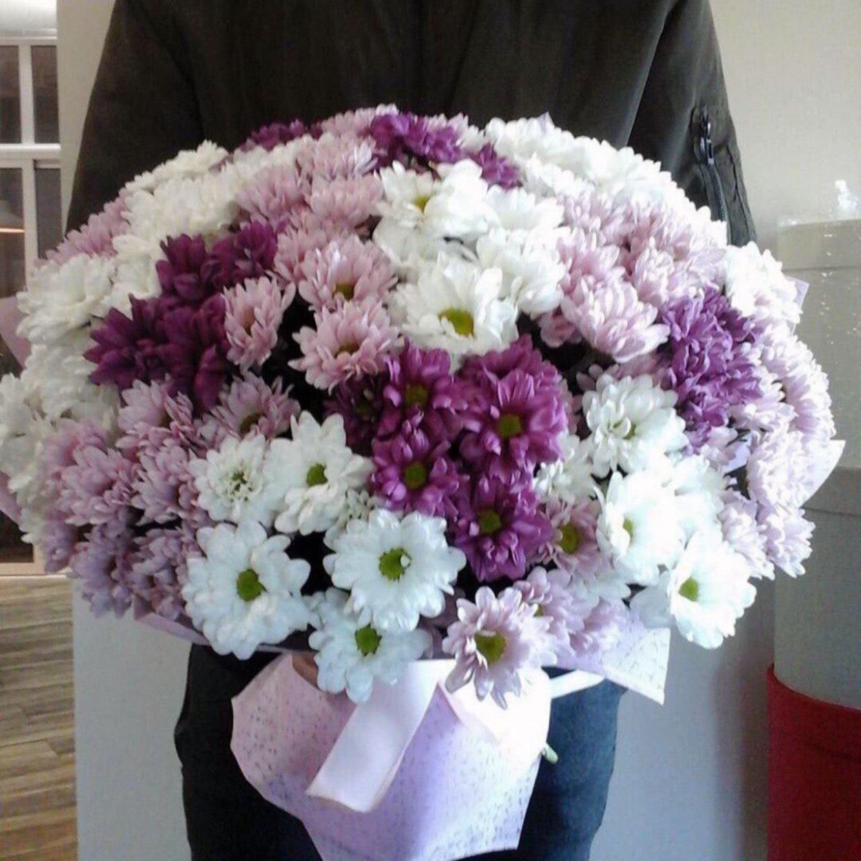 Эстетичный букет ромашек