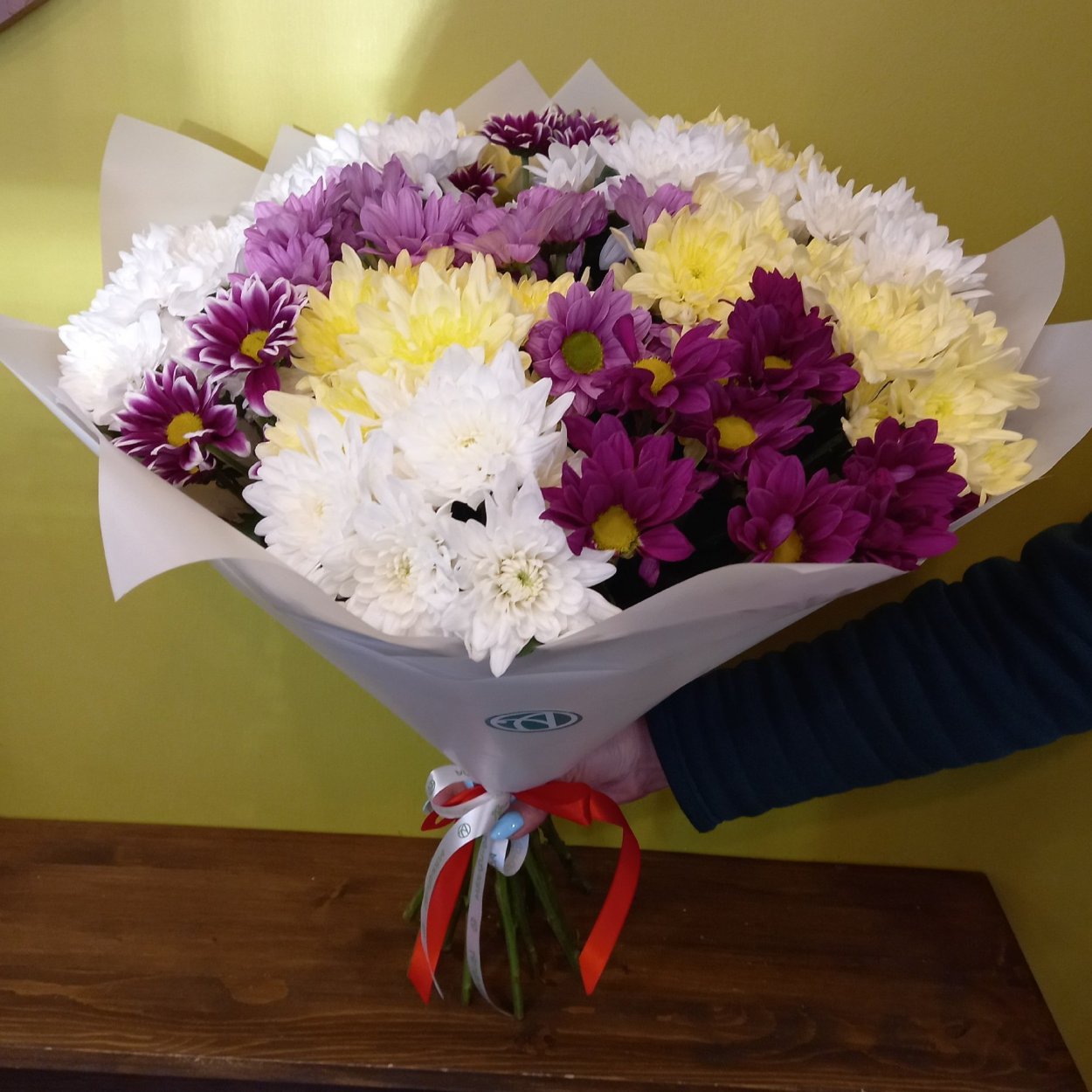 Хризантема сталион букет
