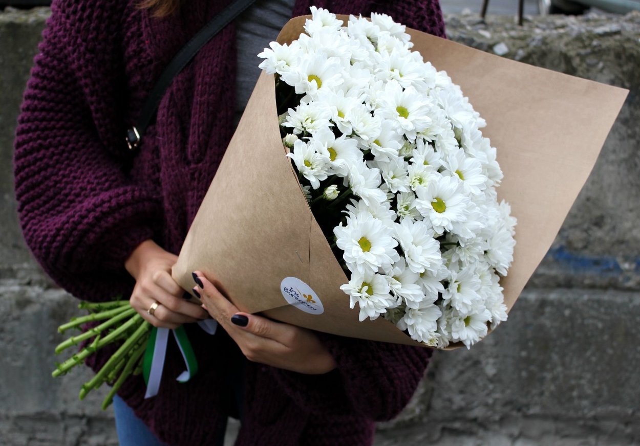 Монобукет - Хризантема