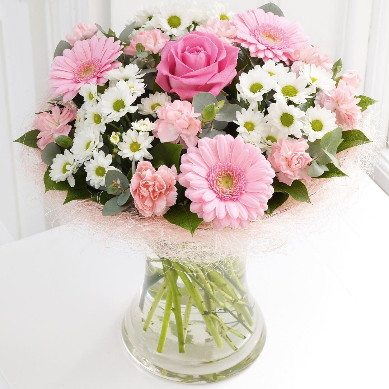 Букет "нежные хризантемы"