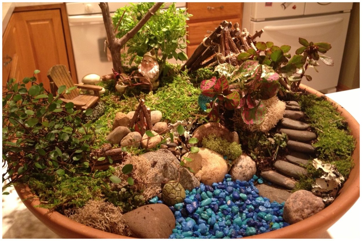 Искусственный мини сад