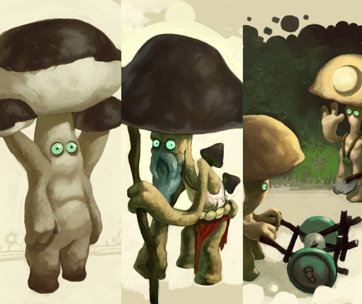 Человек гриб арт