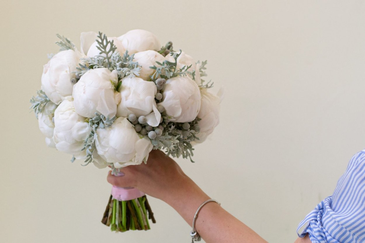 Сиреневая гипсофила букет