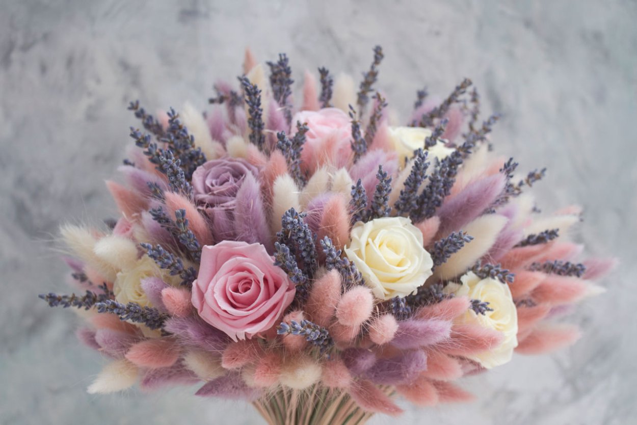 Цветы в пастельных тонах