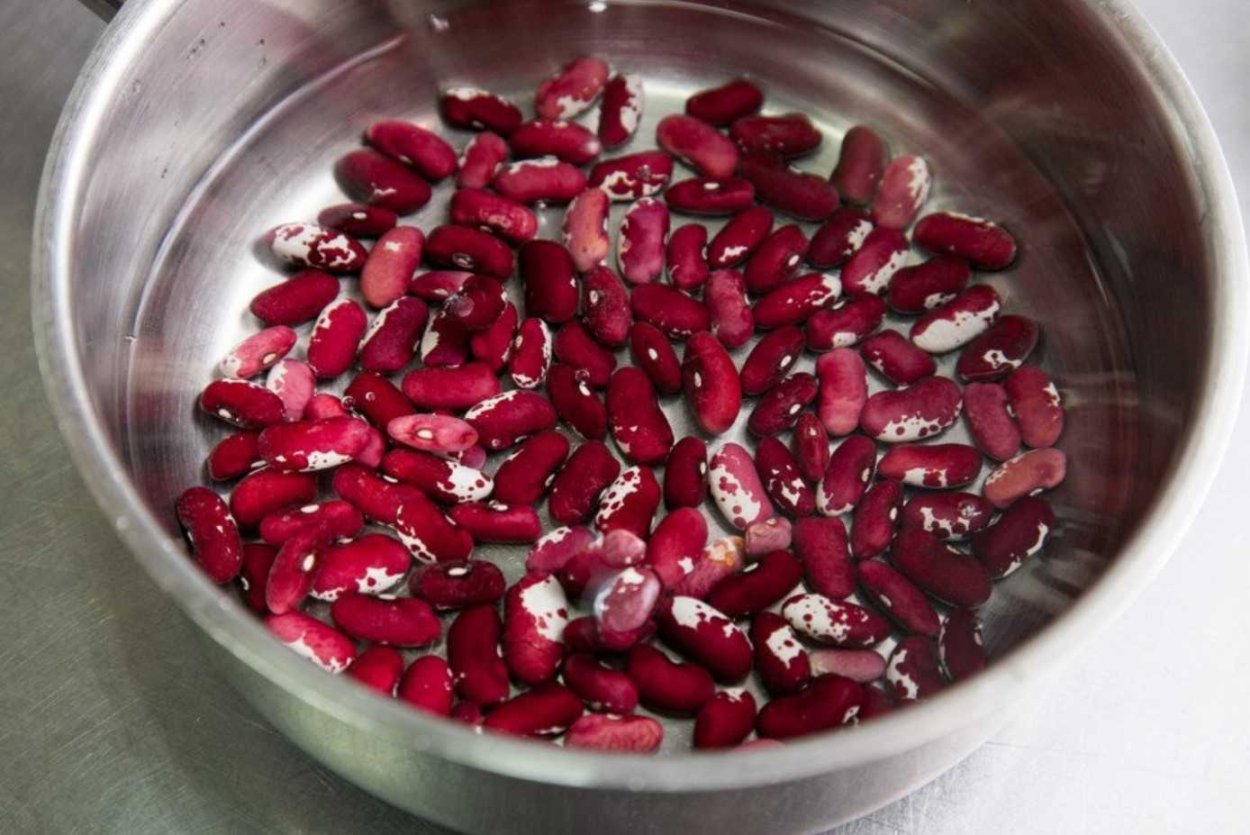 Замоченная фасоль