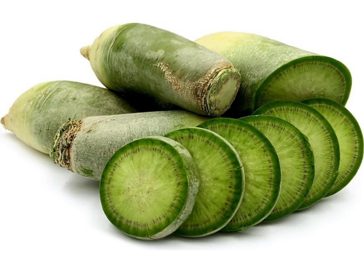 Редька дайкон зеленая