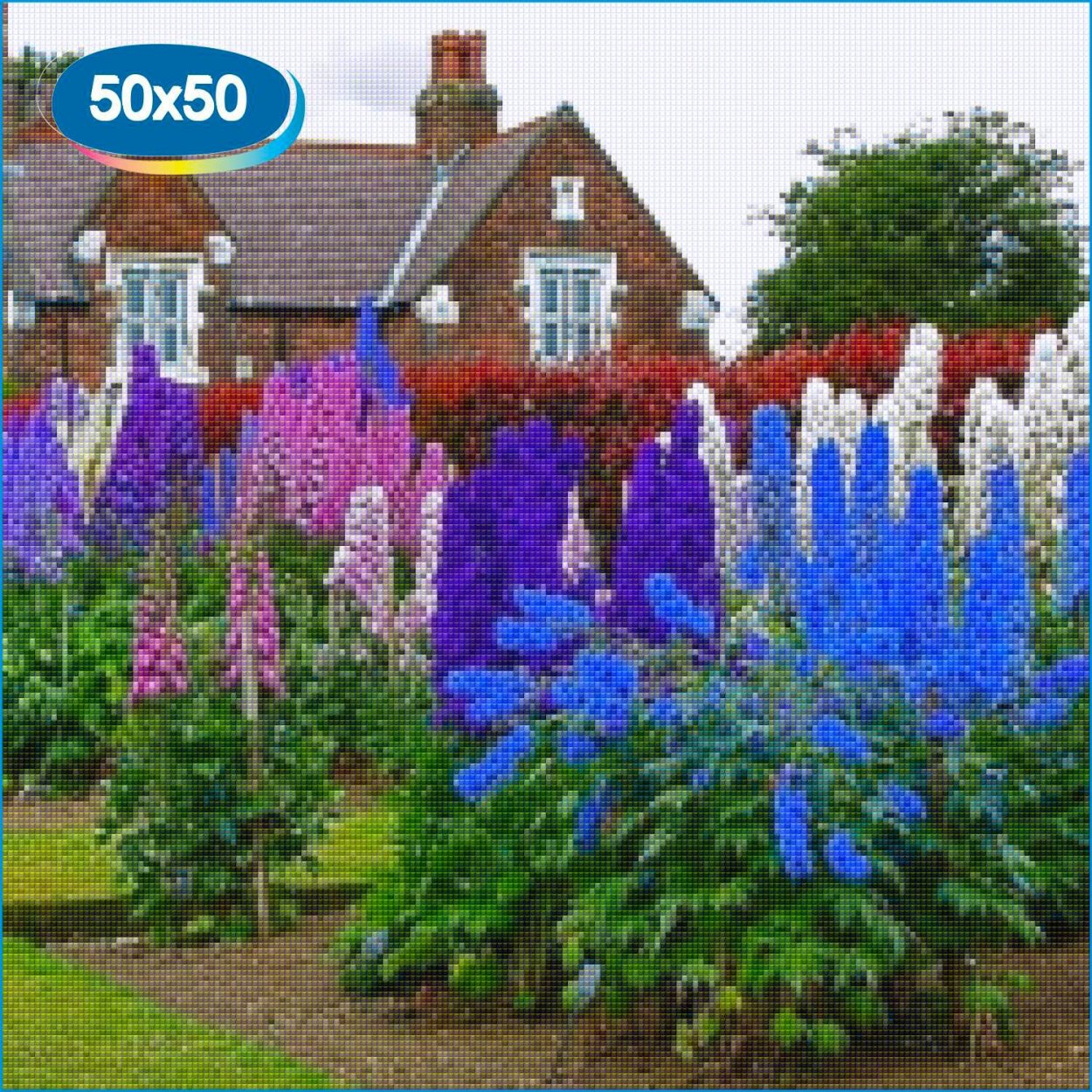 Флоксы, ирисы, дельфиниум, Люпин, Хоста, клематис