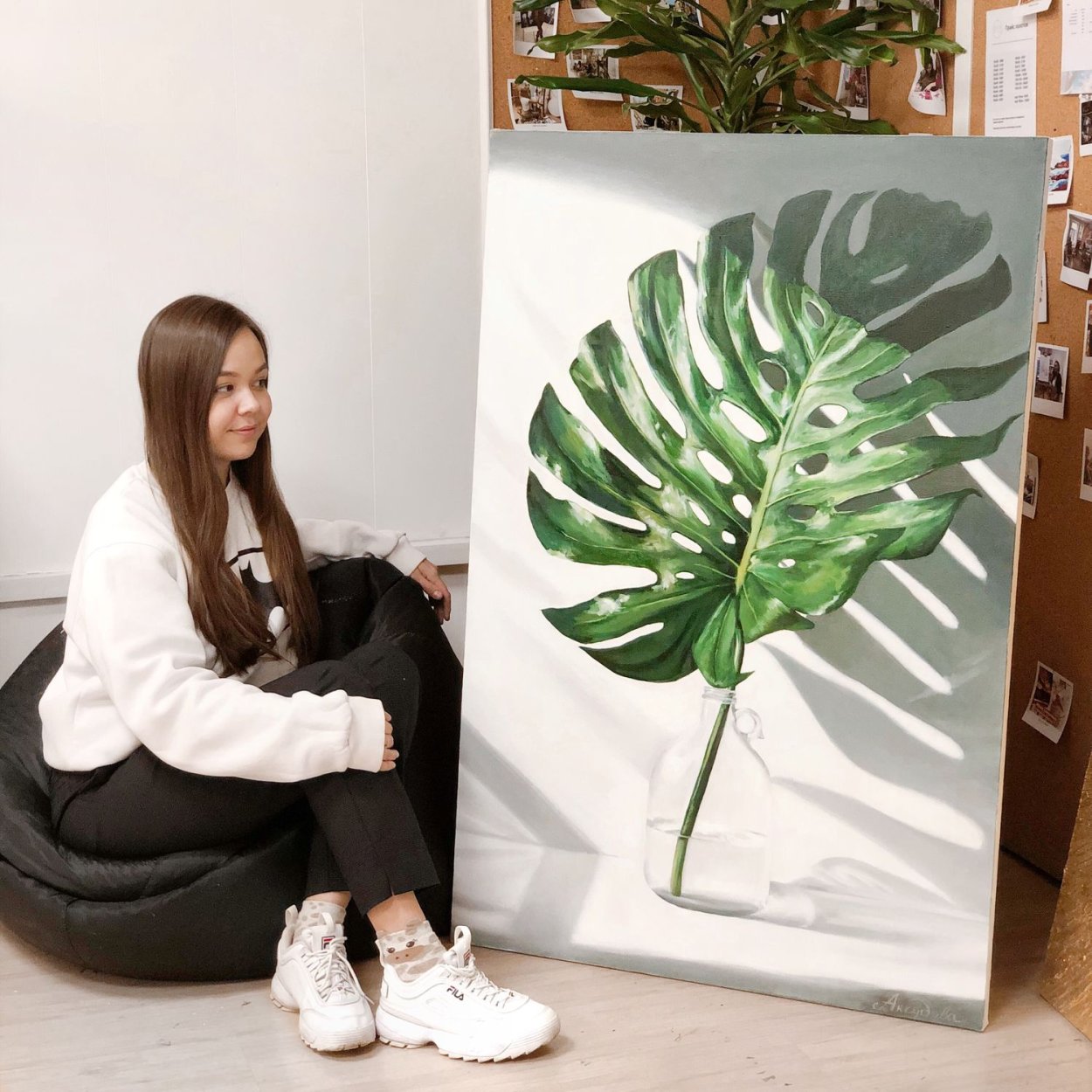 Монстера Адансона Лиана 128см