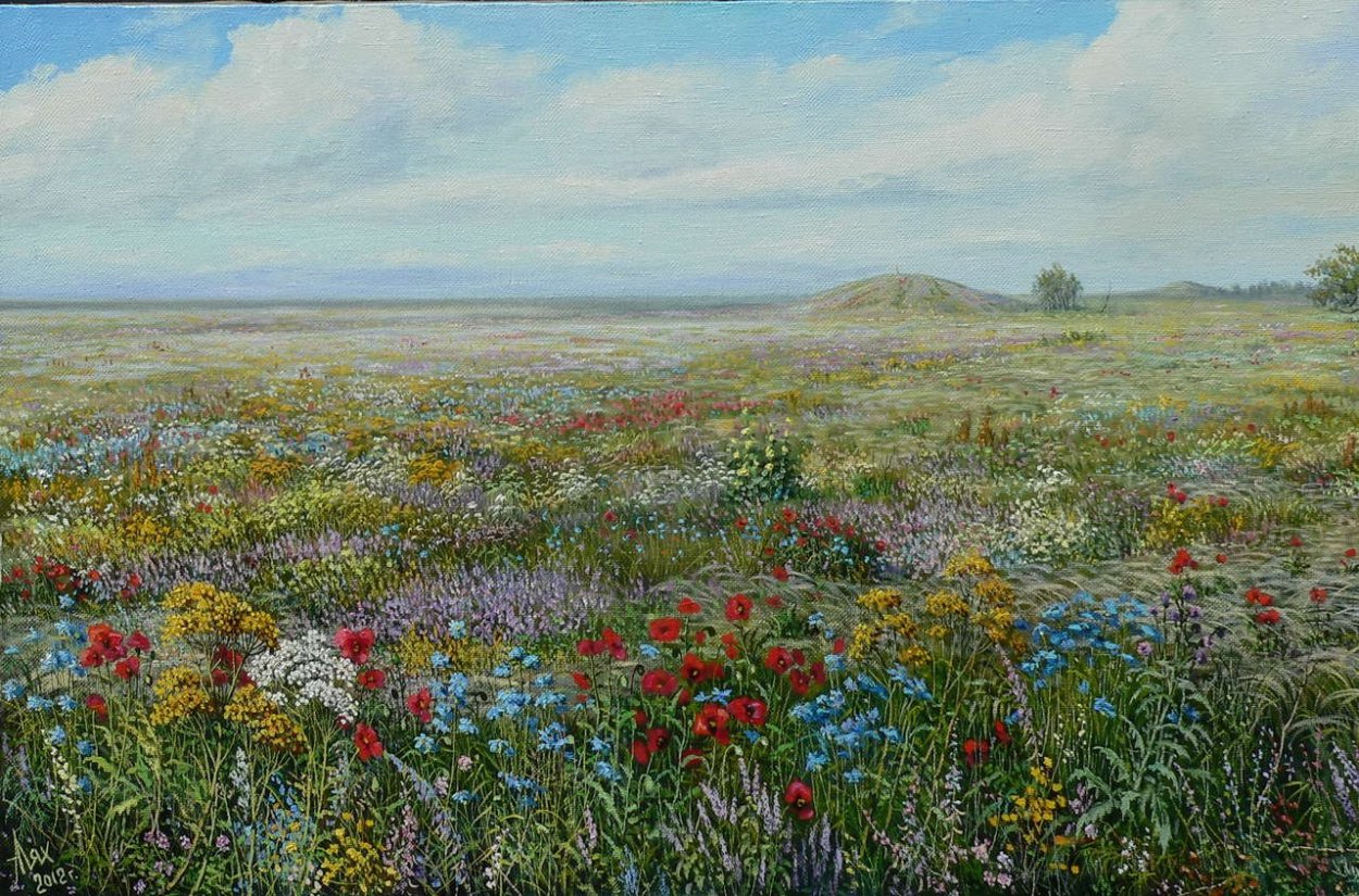 Маныч-Гудило озеро тюльпаны