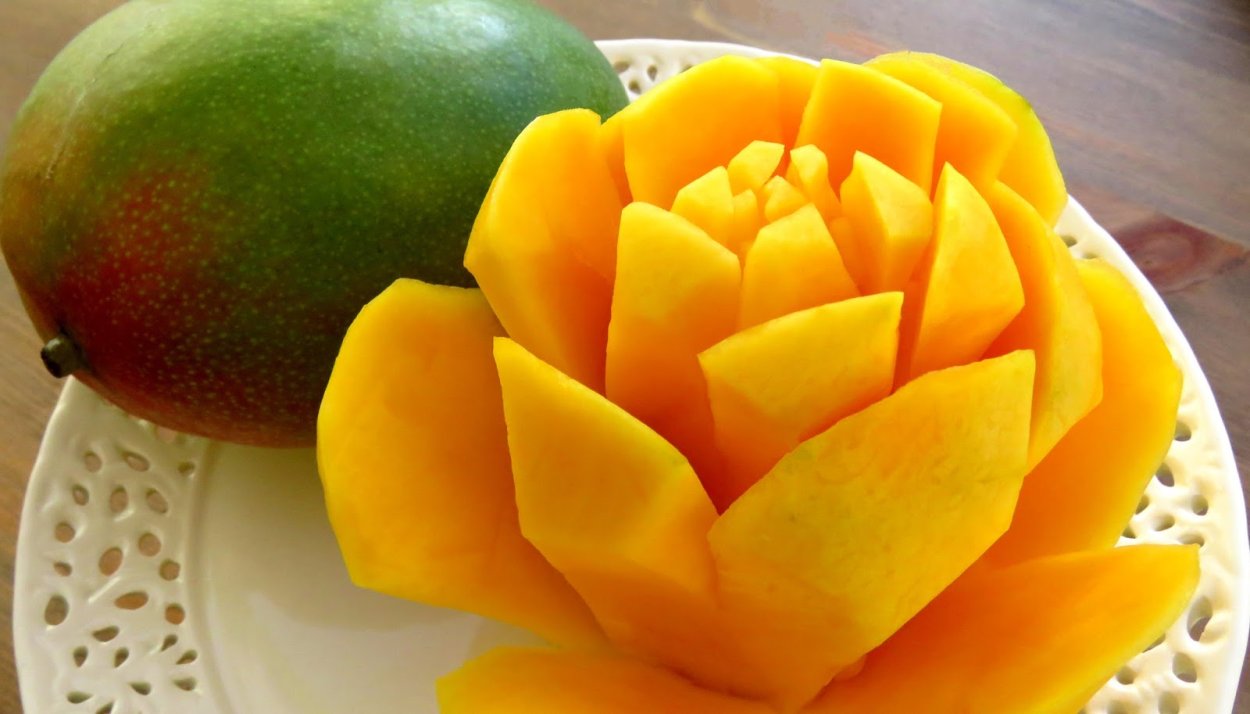 Красивая нарезка манго