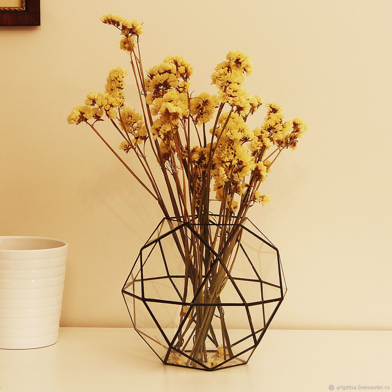 Высокие композиции из сухоцветов