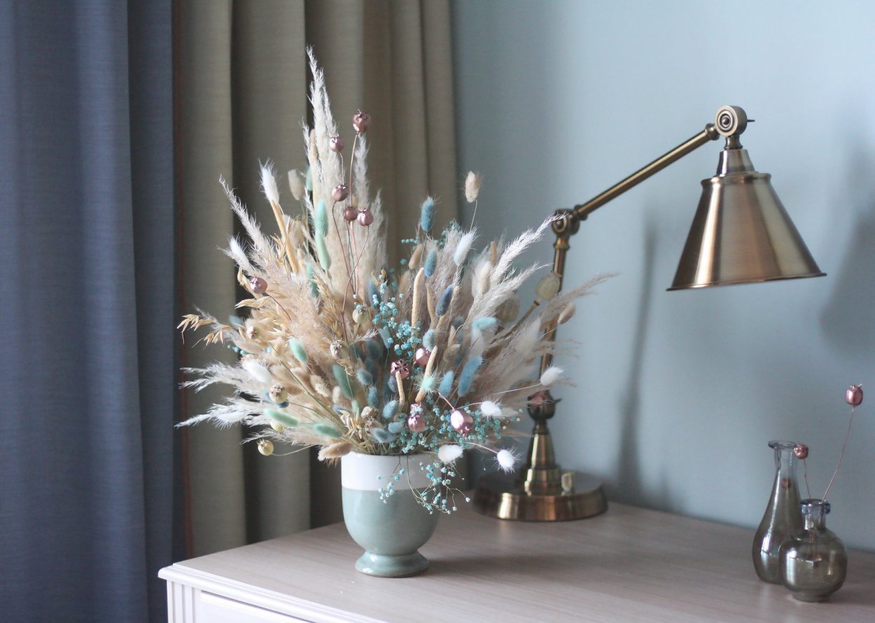 Сухоцветы Сканди стиль