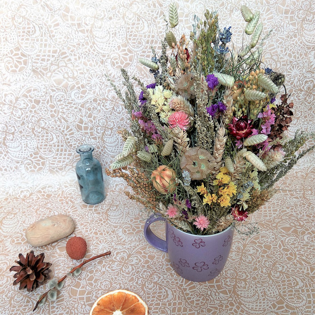 Сухие букеты для декора