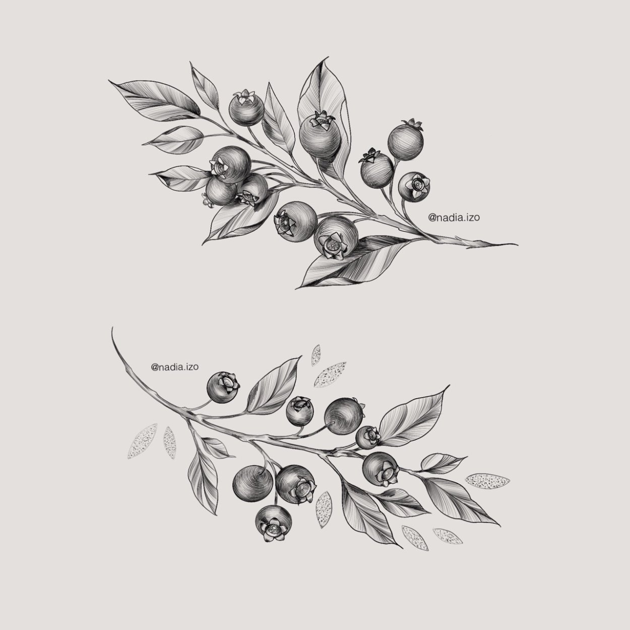 Тату веточка эскиз