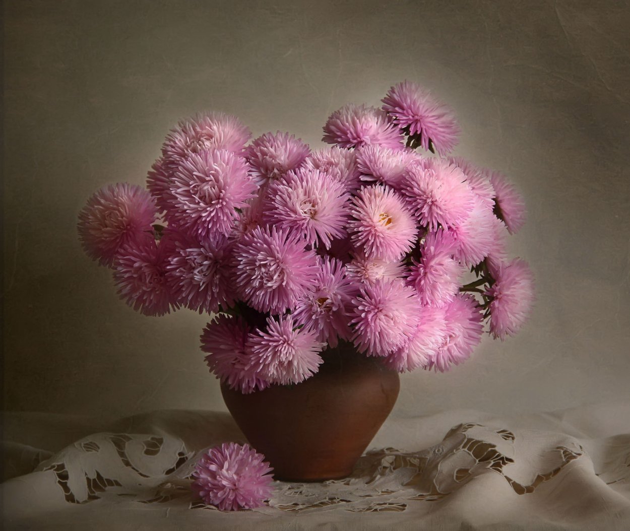 Алмазная мозаика хризантемы