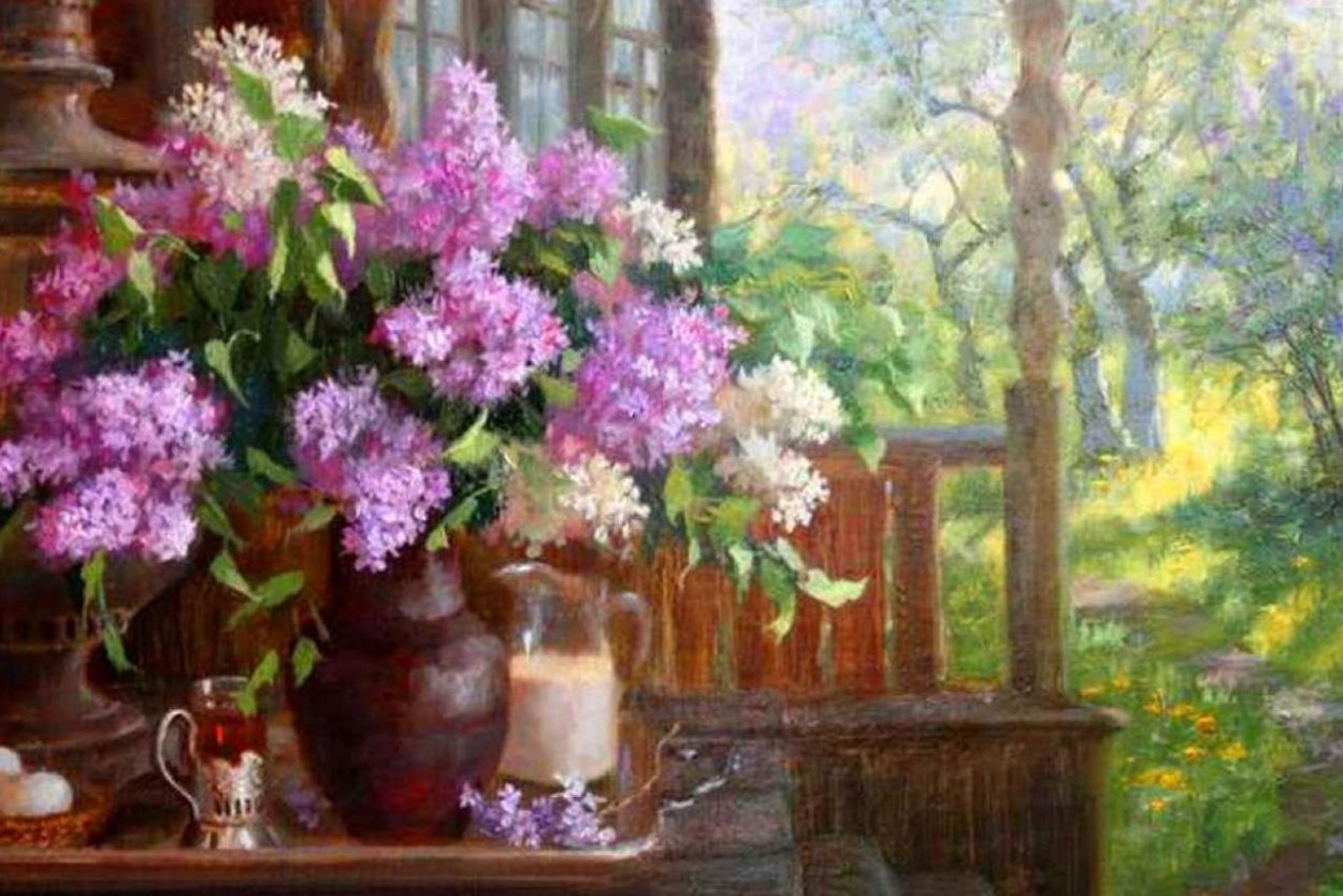 Художник Жданов сирень