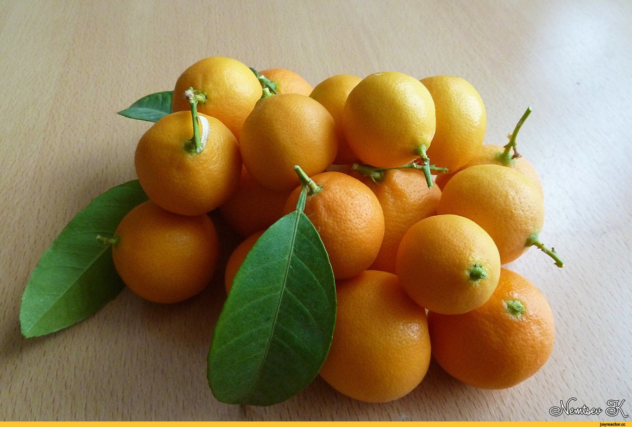 Мандарин с листиком