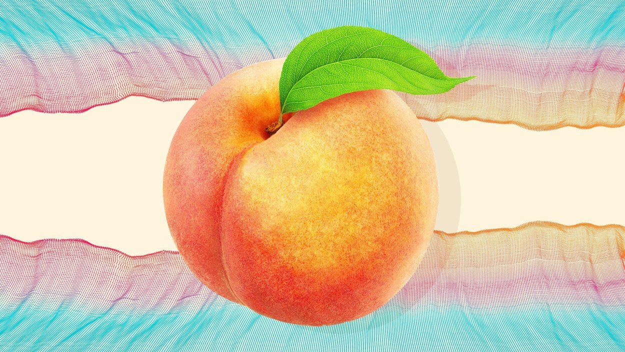 Персик картинка для детей