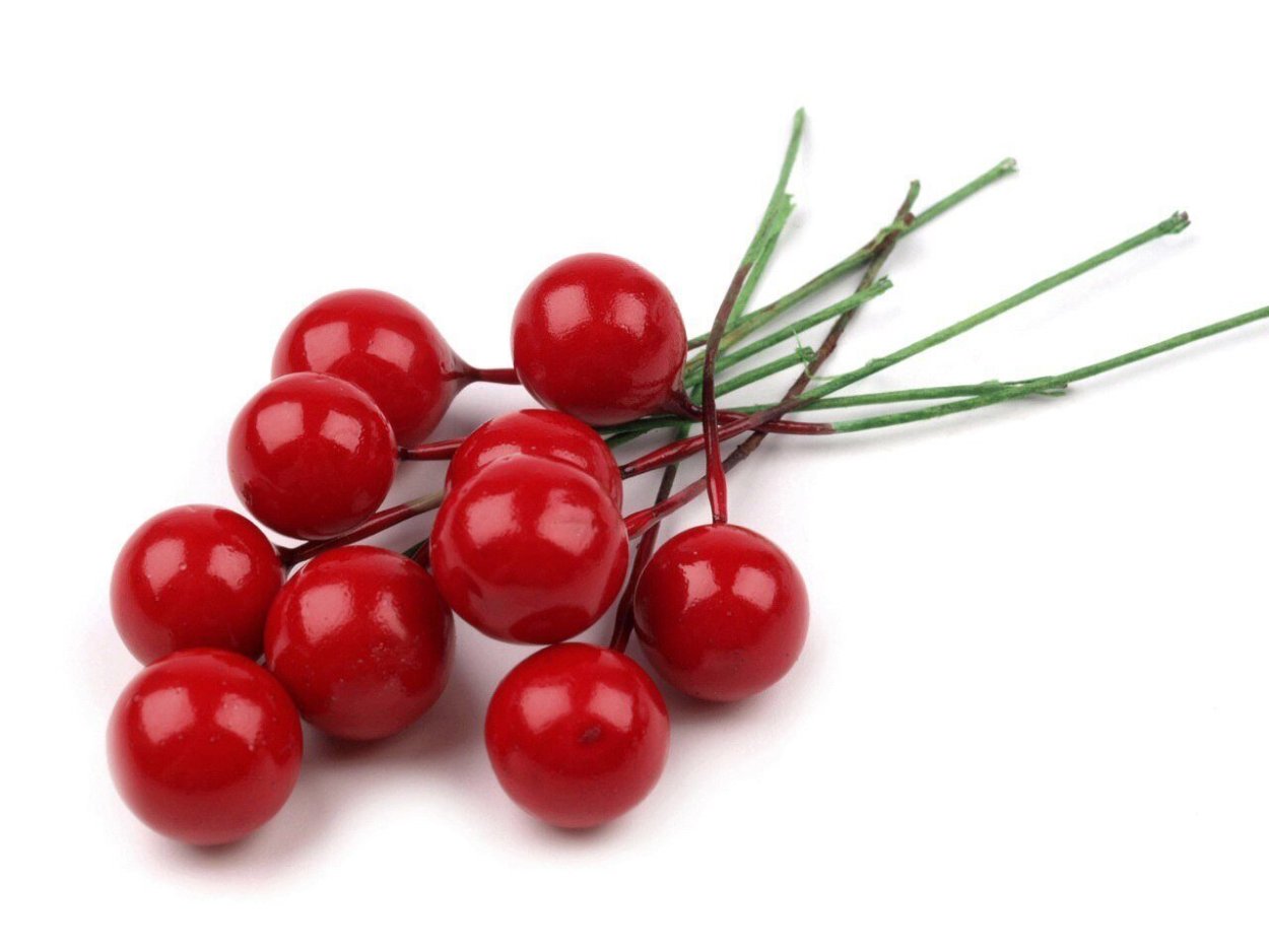 Новогодние красные Ягодк