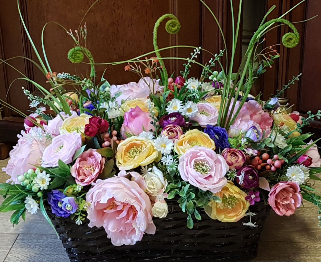 Овальные композиции из цветов