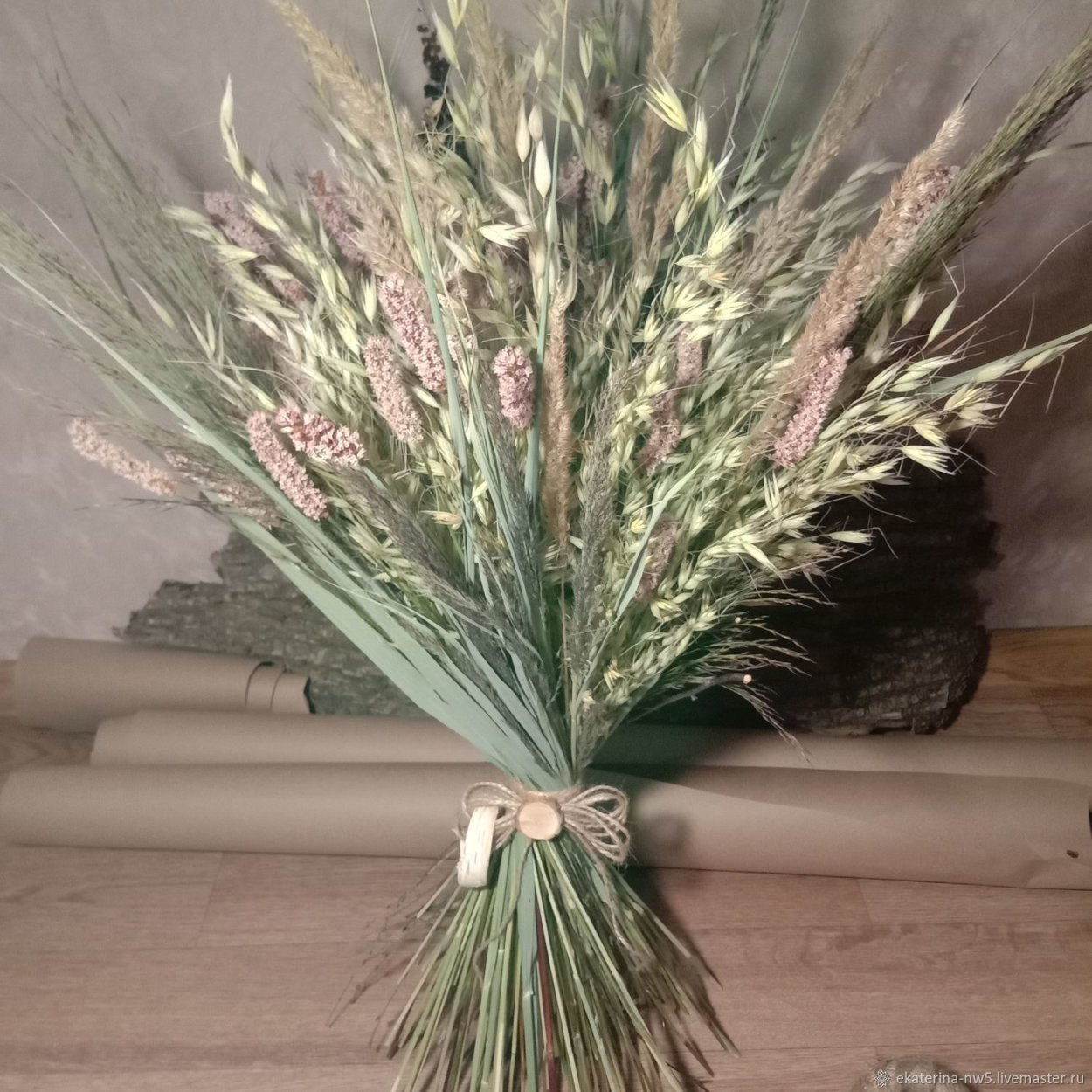 Букет с колосками