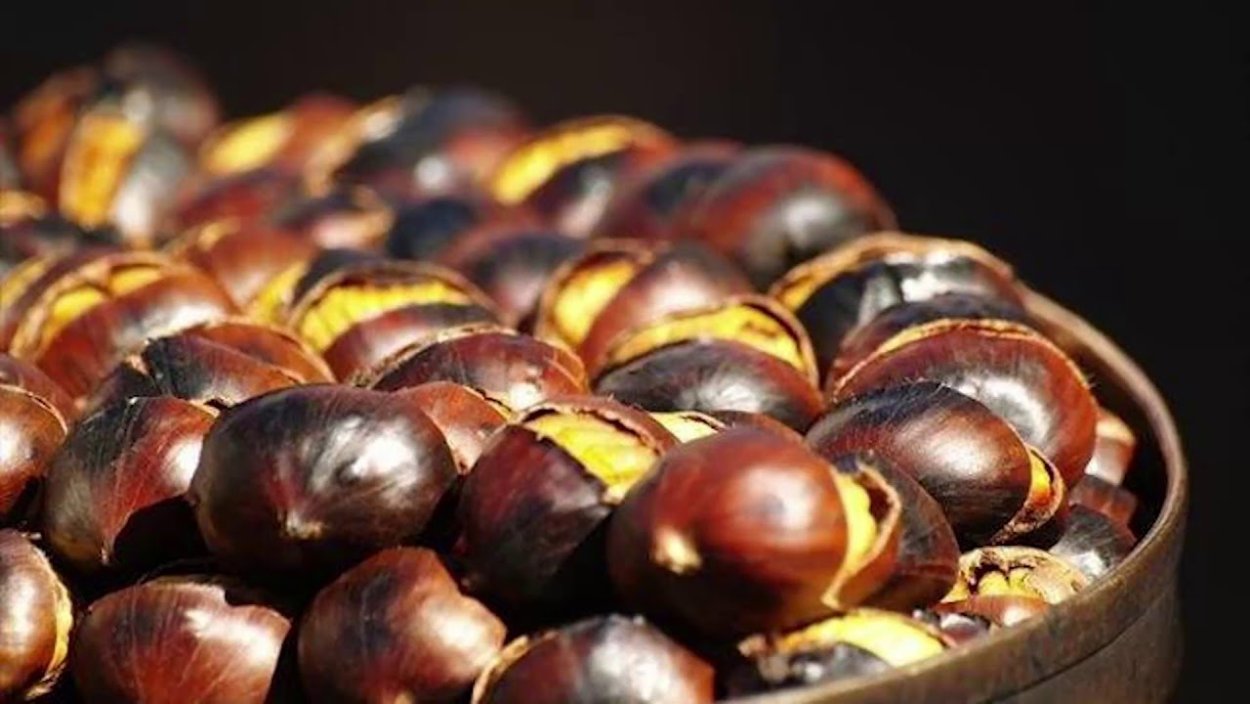 Каштаны съедобные жареные