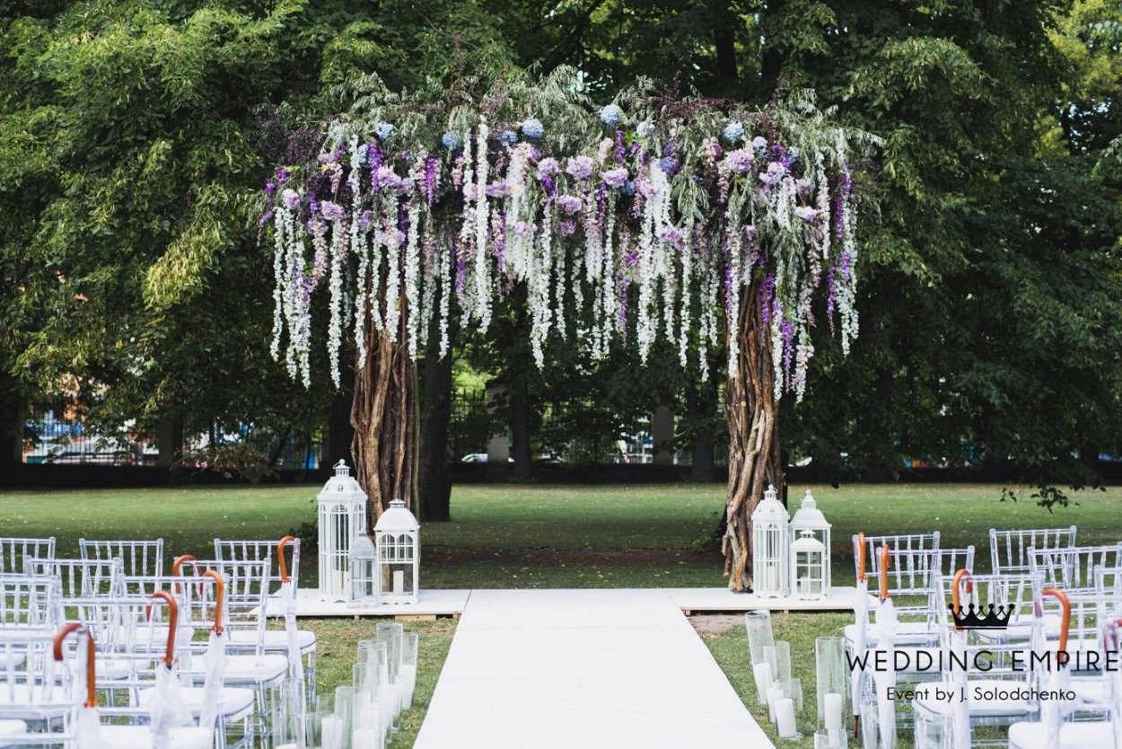 Глициния арка свадьба