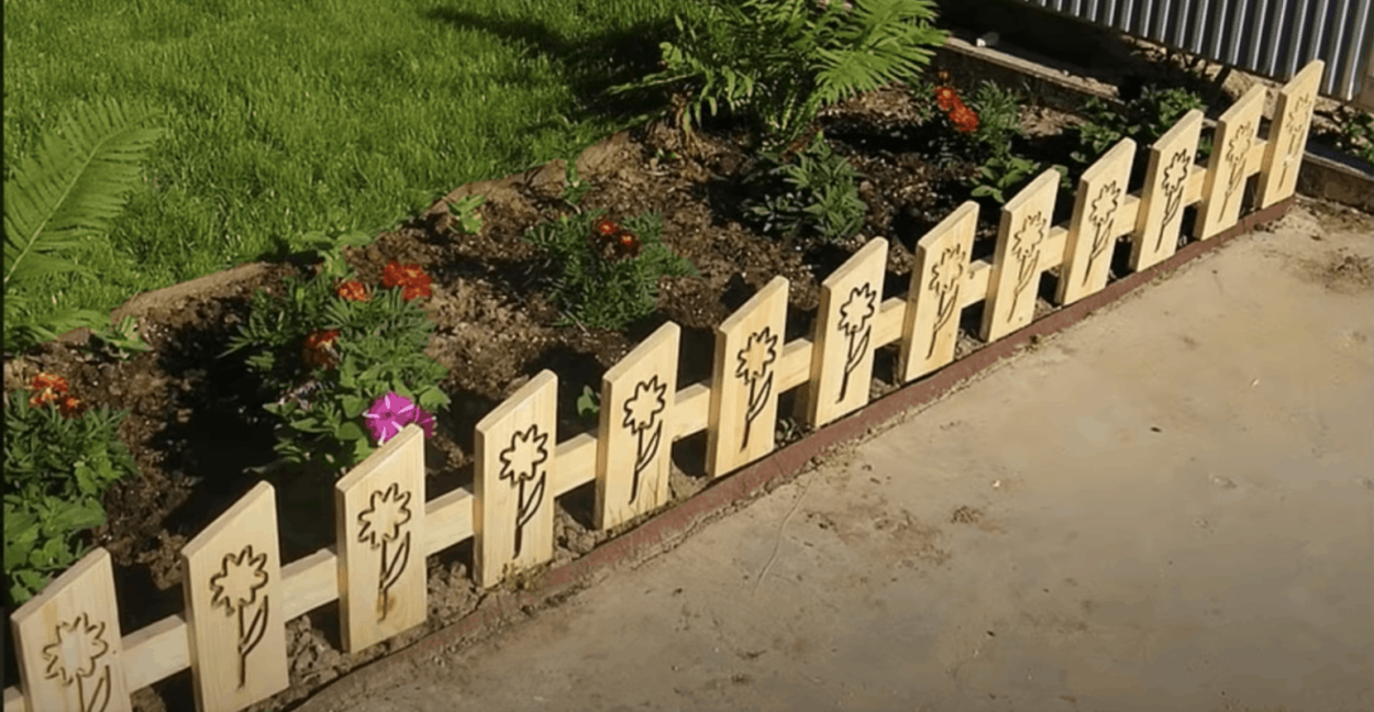 Мини заборчики для клумб