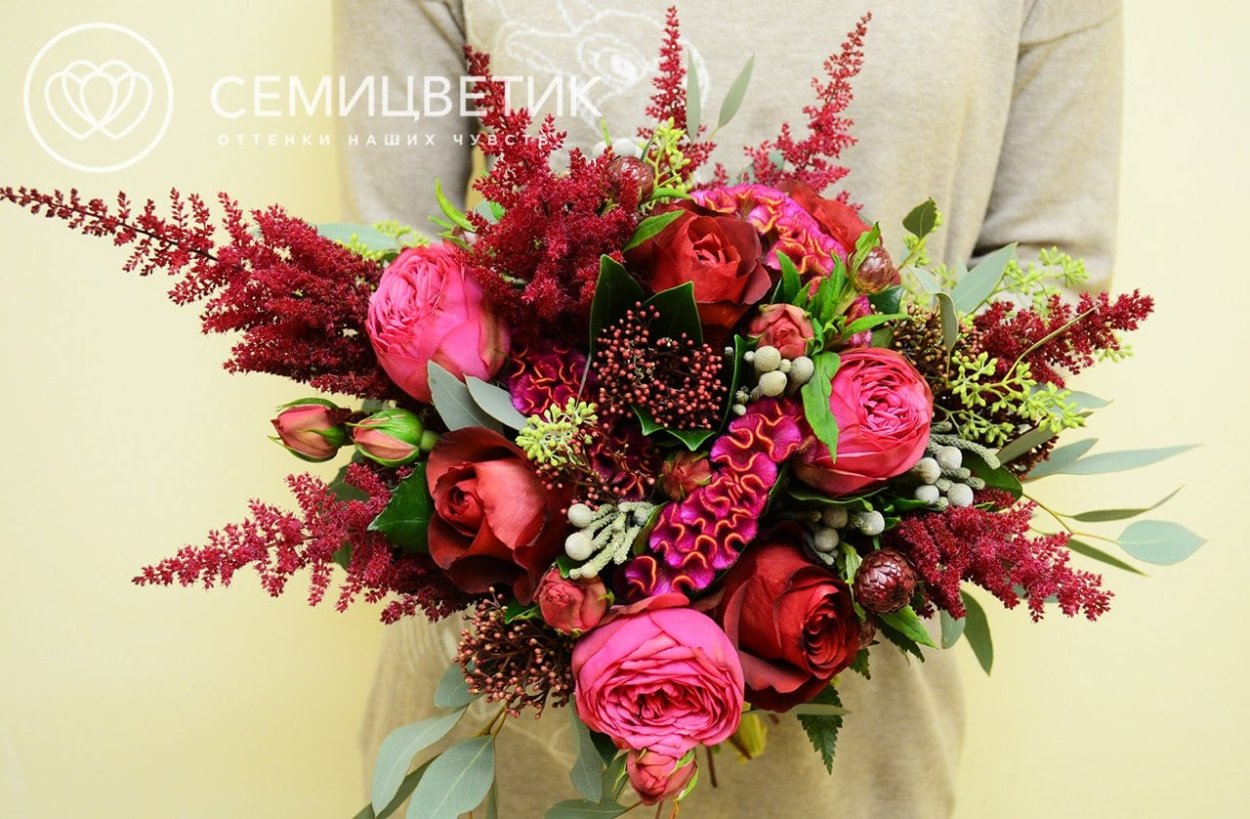 Леукоспермум и протея букеты