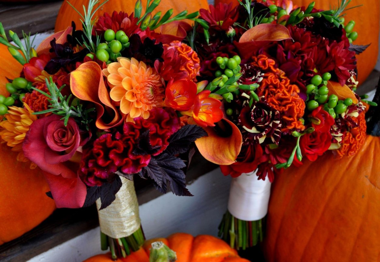 Букет в осенних тонах