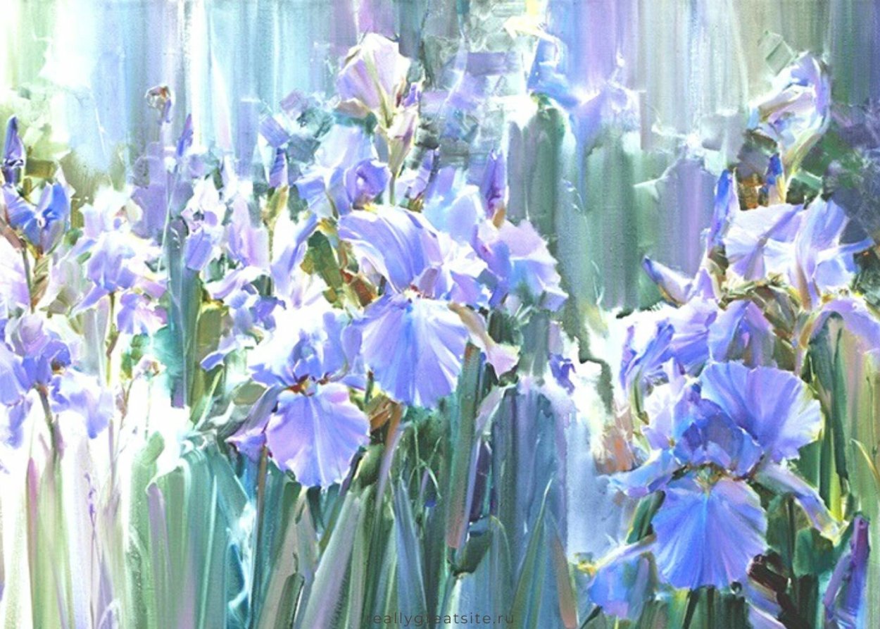 Сиренево желтые цветы