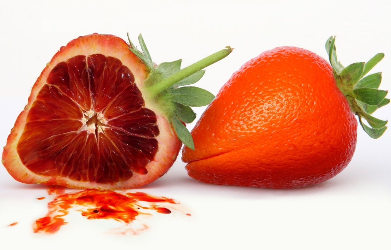 Плод киви сдвоенный