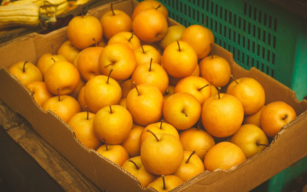 Яблоки желтые