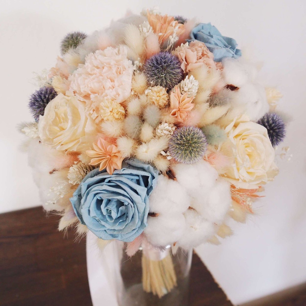 Букет на свадьбу живые стабилизированные цветы