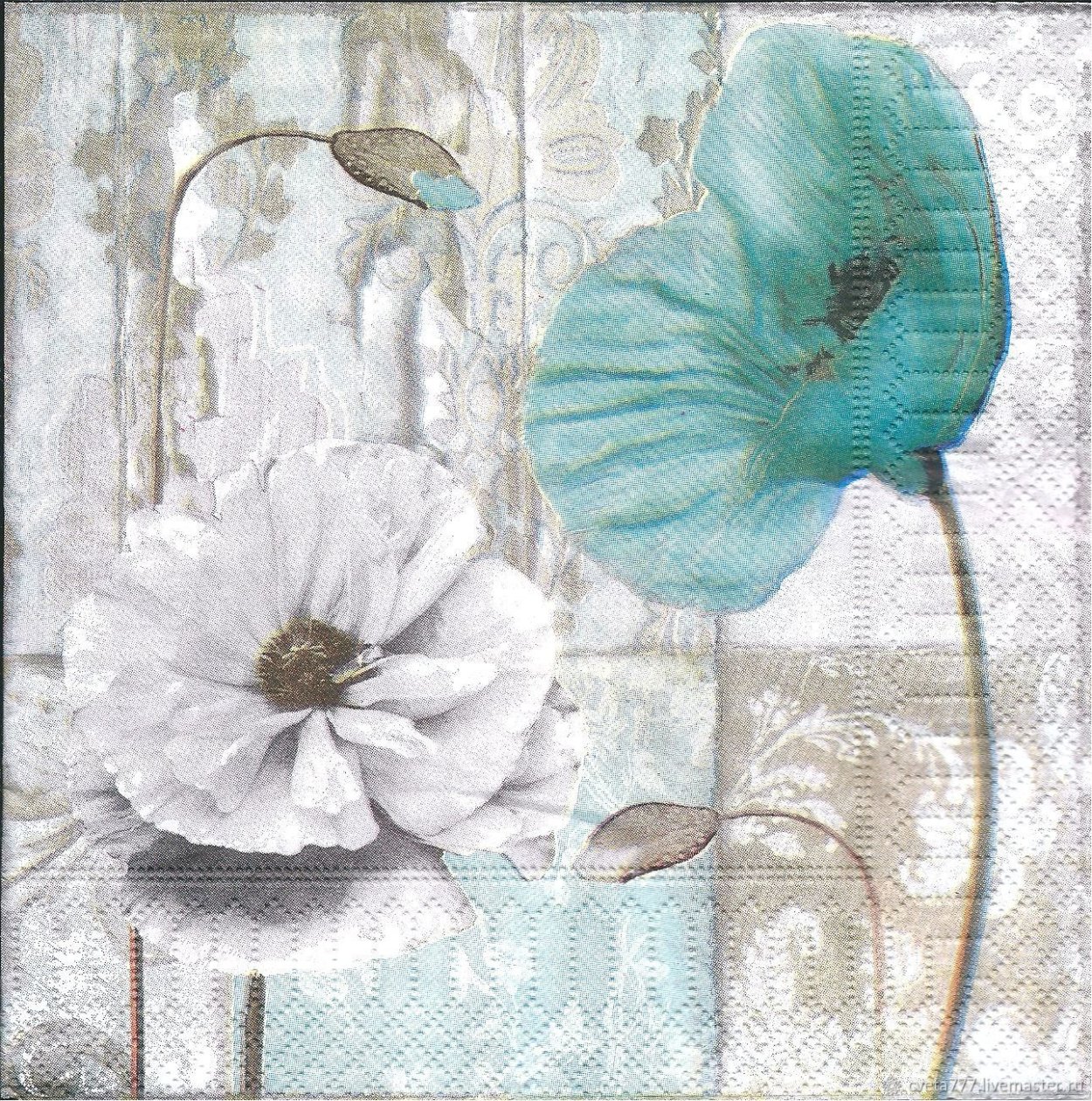 Картина в мятных тонах