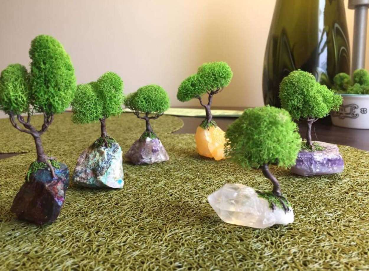 Японское дерево из мха