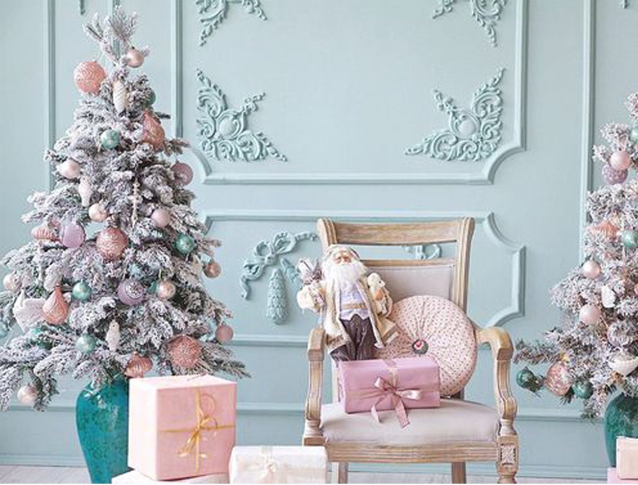 Новогодняя елка синий цвет студия